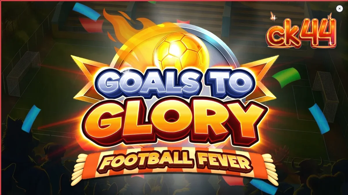 Goals to Glory Football Fever স্লটের রঙিন ফুটবল স্টেডিয়াম থিম এবং অ্যানথ্রোপোমোরফিক চরিত্র